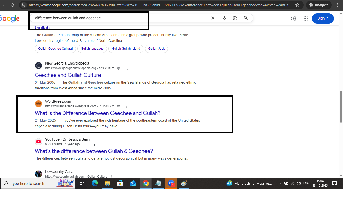 SEO Expert Kolkata achieved #1 Google ranking screenshot - Top position organic search result